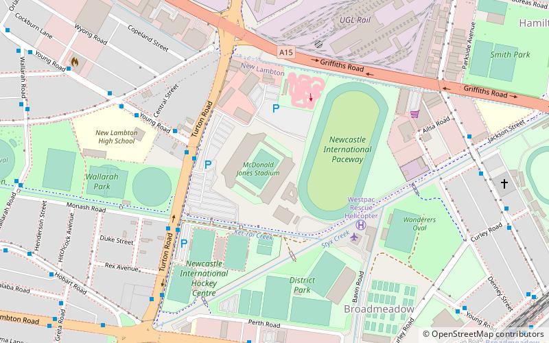 Newcastle International Sports Centre location map