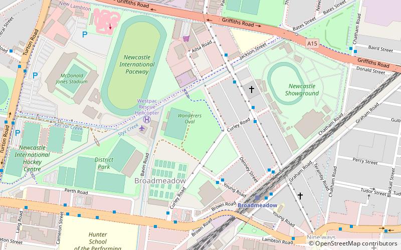 Wanderers Oval location map