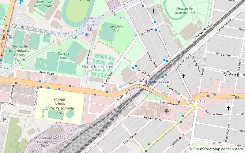 Broadmeadow Basketball Stadium location map