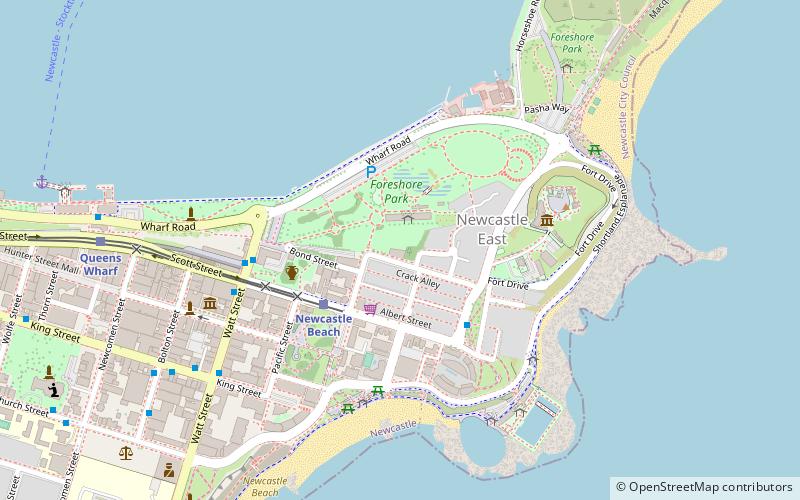 Newcastle Street Circuit location map