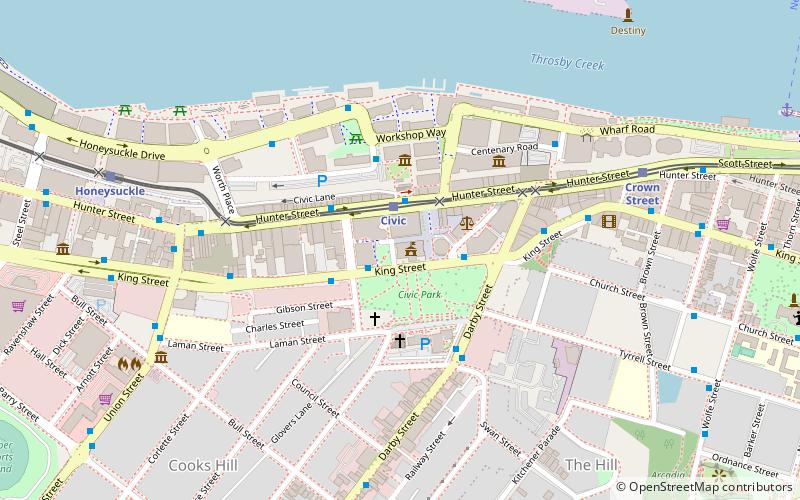 Newcastle City Hall location map