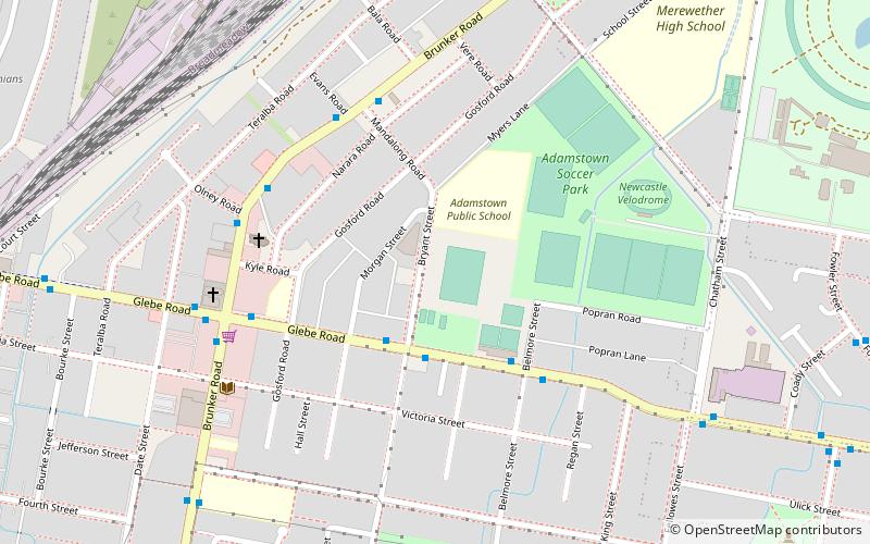 adamstown oval newcastle location map