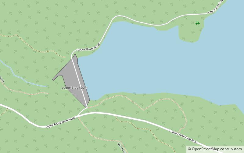 Logue Brook Dam location map