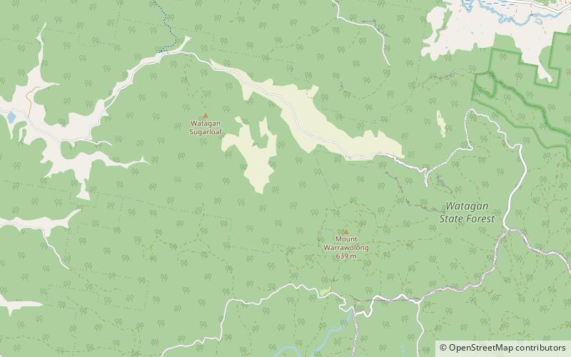 Monts Watagan location map