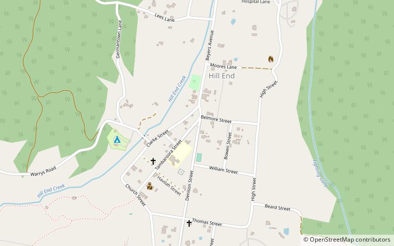 Hill End Historic Site location map