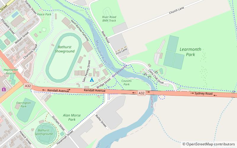 Denison Bridge location map