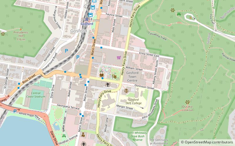 kibble park gosford location map