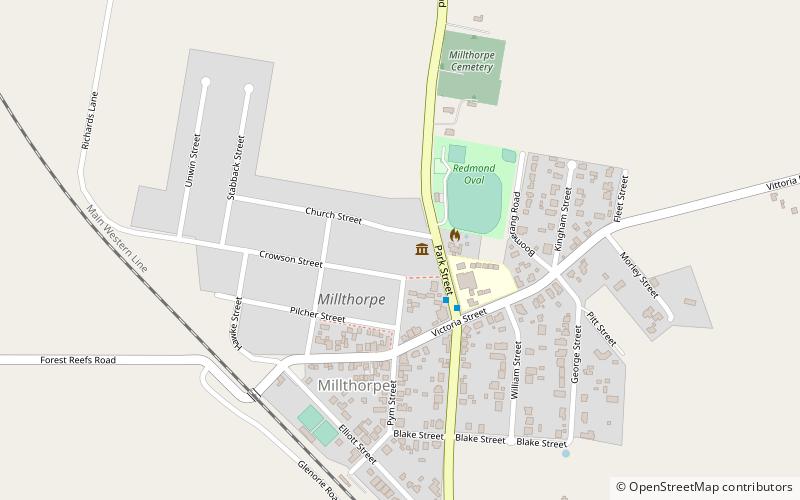 Golden Memories Millthorpe Museum location map