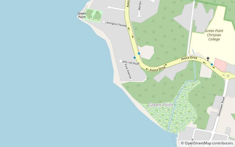 green point foreshore and structures gosford location map