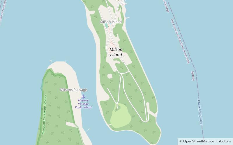 milson island sidney location map