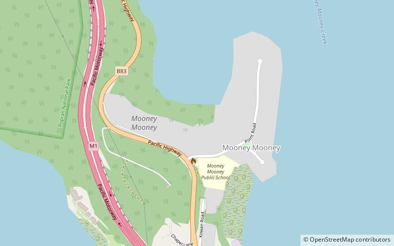 Mooney Mooney location map