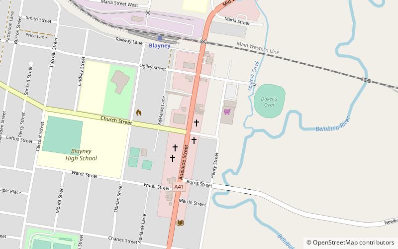 Blayney Uniting Church location map