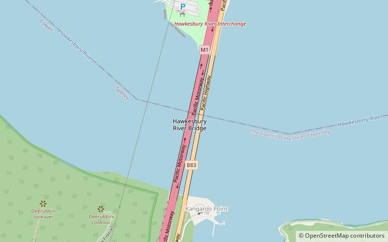 Peats Ferry Bridge location map