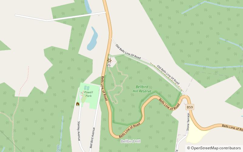 Bellbird Hill Lookout location map