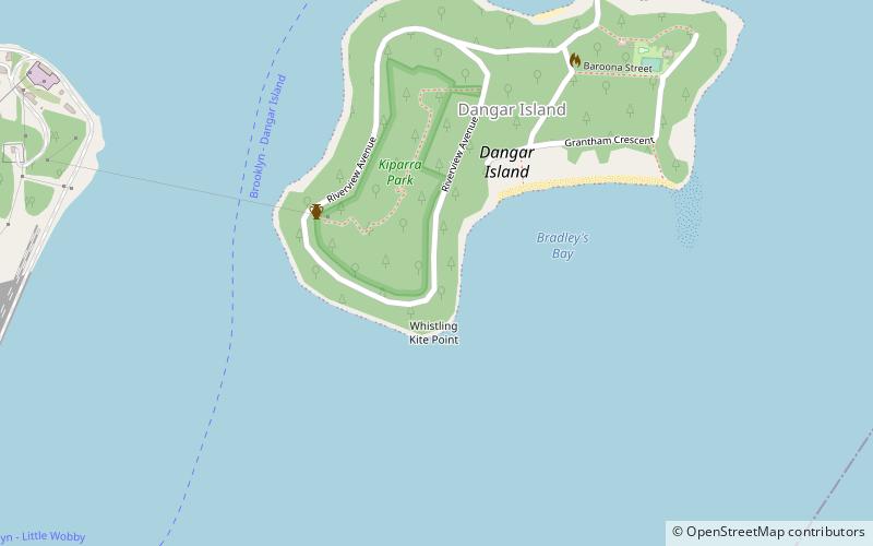 Dangar Island location map