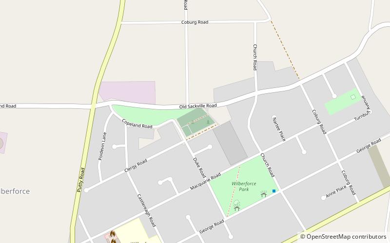 Wilberforce Cemetery location map