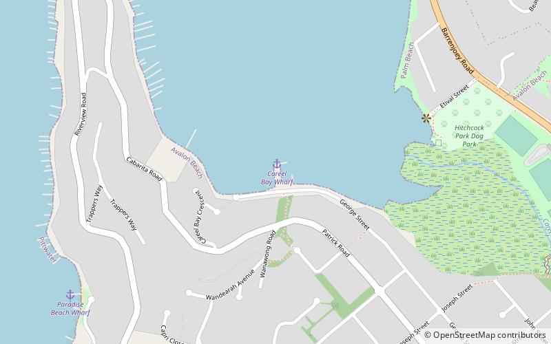 Careel Bay Marina location map