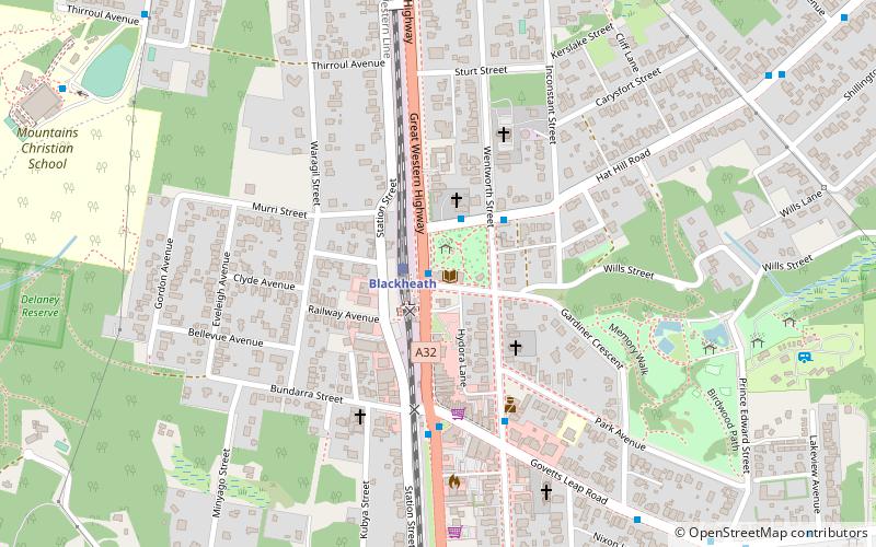 Blackheath Library location map