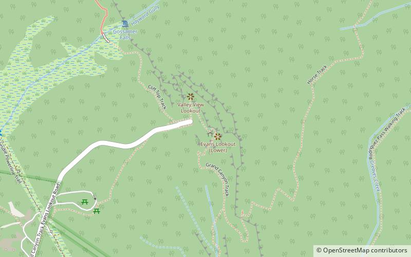 Evans Lookout location map