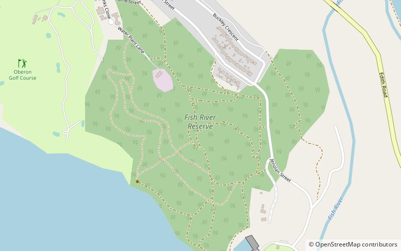 Oberon Dam location map