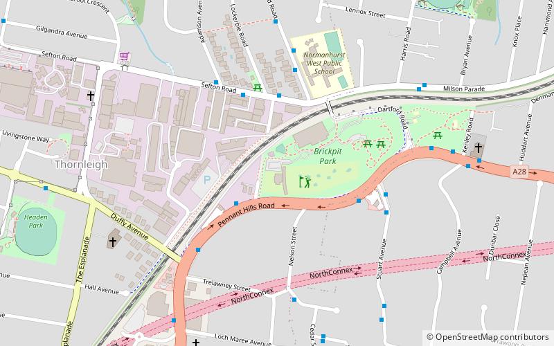 Thornleigh Golf Centre location map