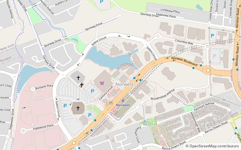 Norwest Business Park location map