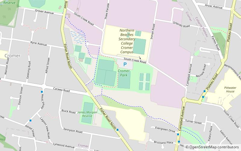 Cromer Park location map