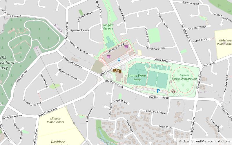 glen street theatre sidney location map