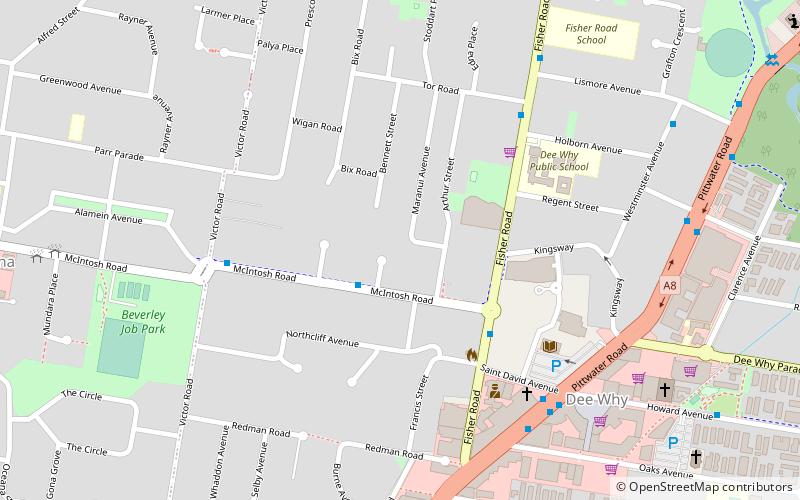 warringah sydney location map