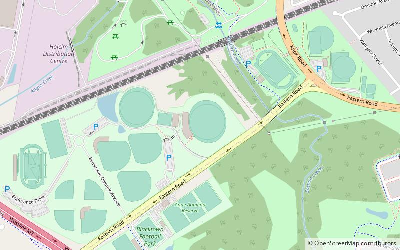 Blacktown ISP Oval location map
