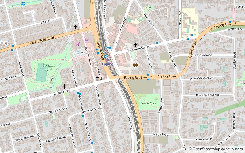 epping road location map