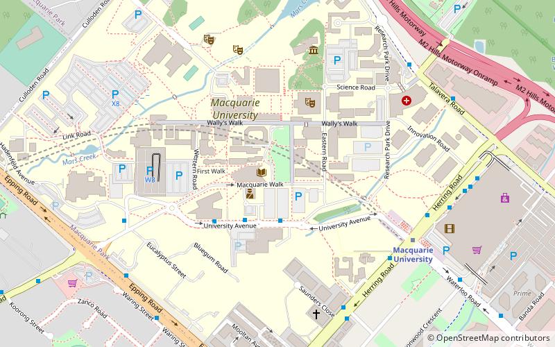 Macquarie University Library location map