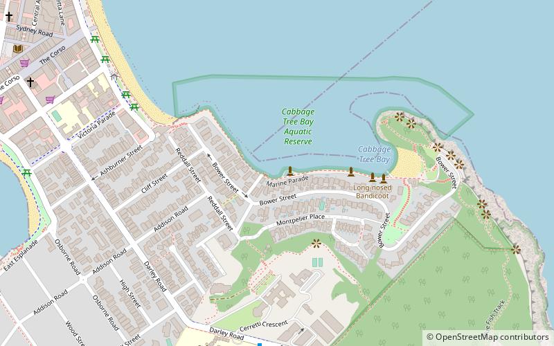 Fairy Bower Beach location map