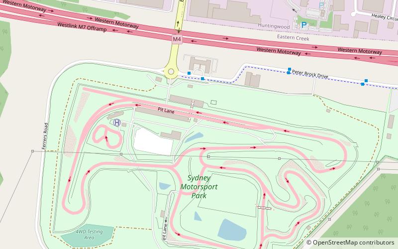 sydney motorsport park sidney location map
