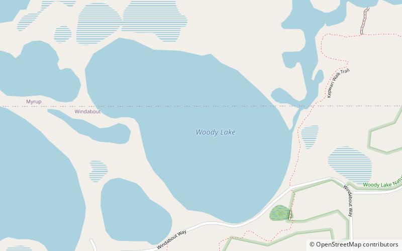 woody lake location map
