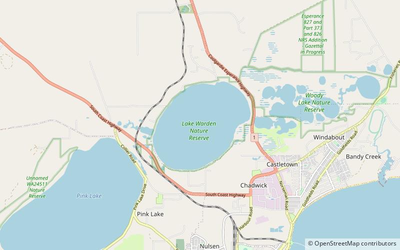 Lake Warden location map