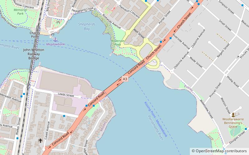 Ryde Bridge location map