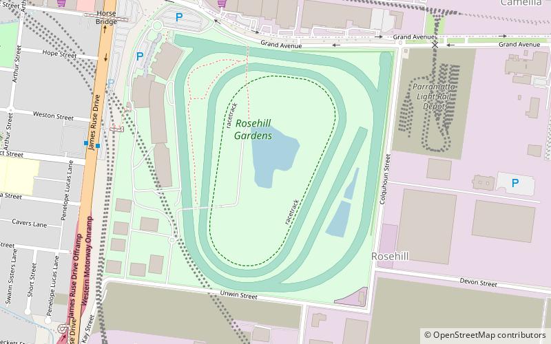 Rosehill Gardens Racecourse location map