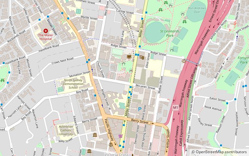 North Sydney Council Chambers location map