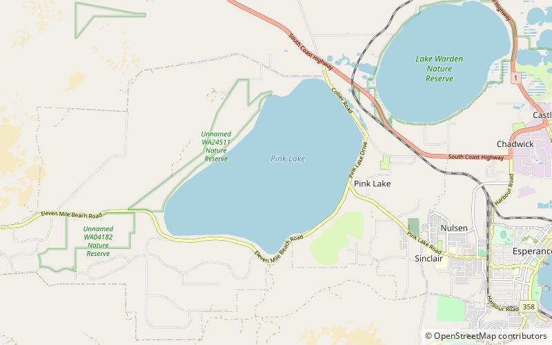Pink Lake location map