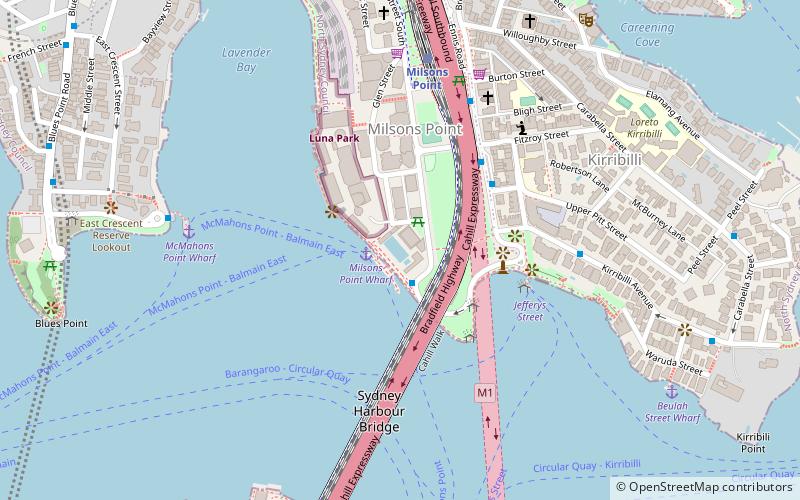 North Sydney Olympic Pool location map