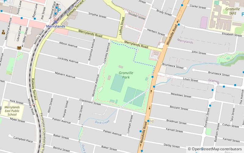 granville park sydney location map