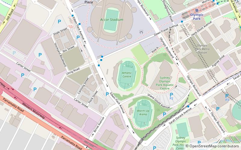 Centro de Atletismo del Parque Olímpico de Sídney location map
