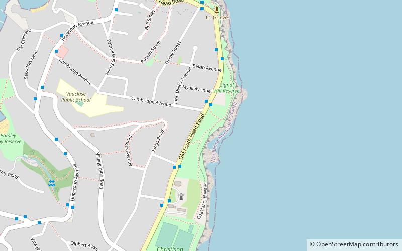 Signal Hill Battery location map