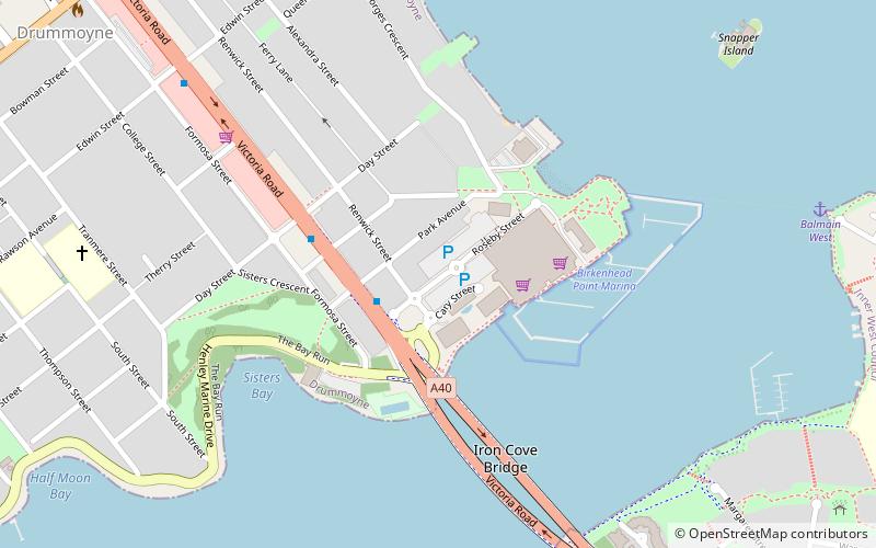 Birkenhead Point Outlet Centre location map