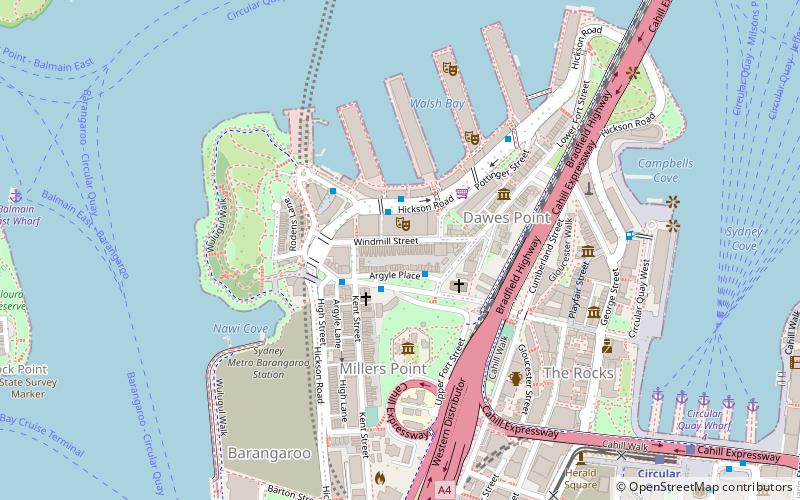 Millers Point Conservation Area location map
