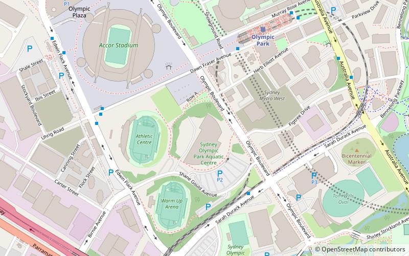 Qudos Bank Arena location map