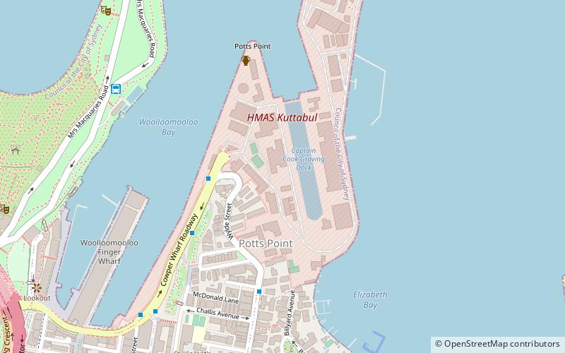 Garden Island Naval Precinct location map