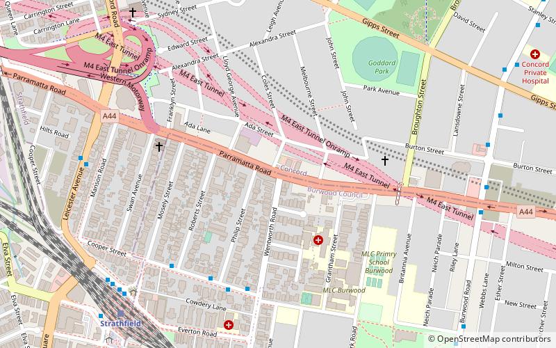 Parramatta Road location map