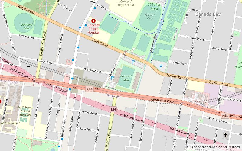 Concord Oval location map